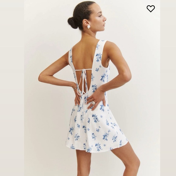 Reformation Amorette Linen Floral Dress - Picture 2 of 4